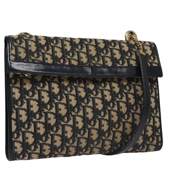 DIOR Trotter Canvas Shoulder Bag Navy - Picture 1 of 16